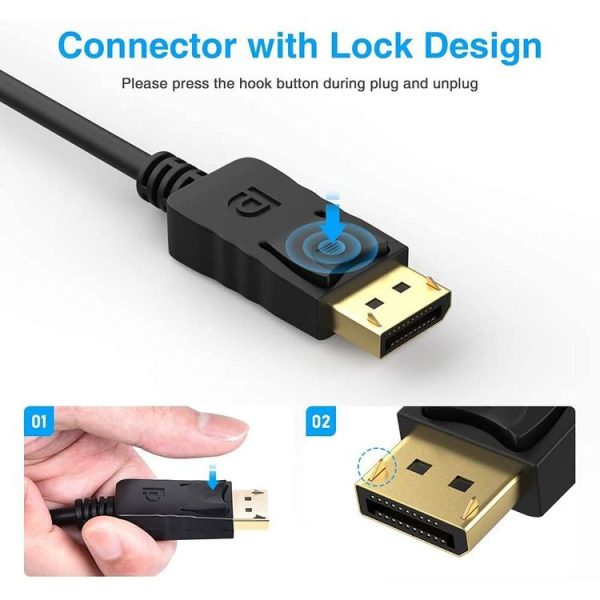 Display Port Male to VGA Female Converter, Length: 20cm - Image 3