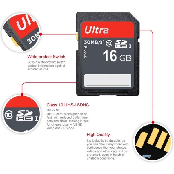 16GB Ultra High Speed Class 10 SDHC Camera Memory Card (100% Real Capacity) - Image 5