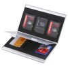 6 in 1 Memory Card Protective Case Storage Box, Size: 88 x 50 x 9mm (Silver)