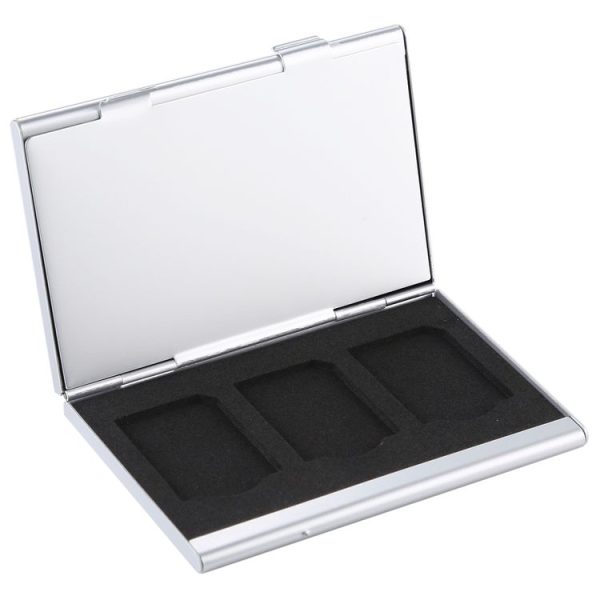 6 in 1 Memory Card Protective Case Storage Box, Size: 88 x 50 x 9mm (Silver) - Image 4