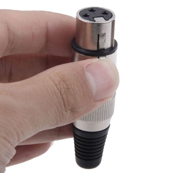 3 Pin XLR Female Plug Microphone Connector Adapter - Image 4