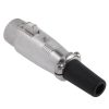 3 Pin XLR Female Plug Microphone Connector Adapter - Image 3