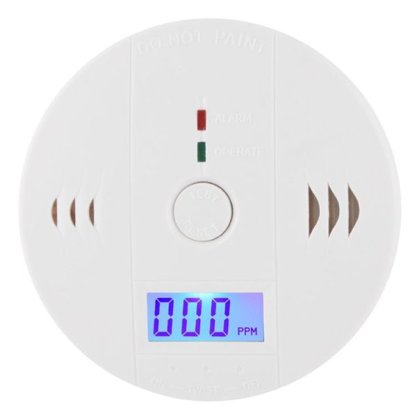 Gas Carbon Monoxide Detector Sensor Unit LCD CO Safety Alarm Tester (White) - Image 2