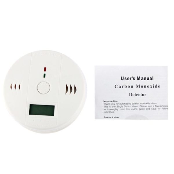 Gas Carbon Monoxide Detector Sensor Unit LCD CO Safety Alarm Tester (White) - Image 5