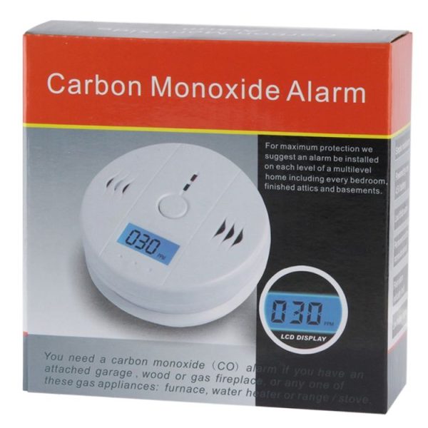 Gas Carbon Monoxide Detector Sensor Unit LCD CO Safety Alarm Tester (White) - Image 6
