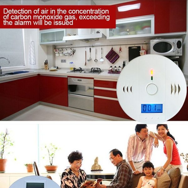 Gas Carbon Monoxide Detector Sensor Unit LCD CO Safety Alarm Tester (White) - Image 9