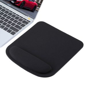 Cloth Wrist Rest Mouse Pad (Black)