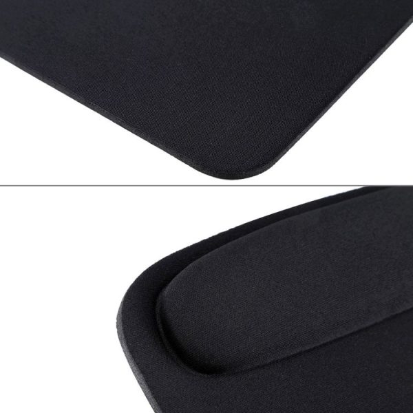 Cloth Wrist Rest Mouse Pad (Black) - Image 6