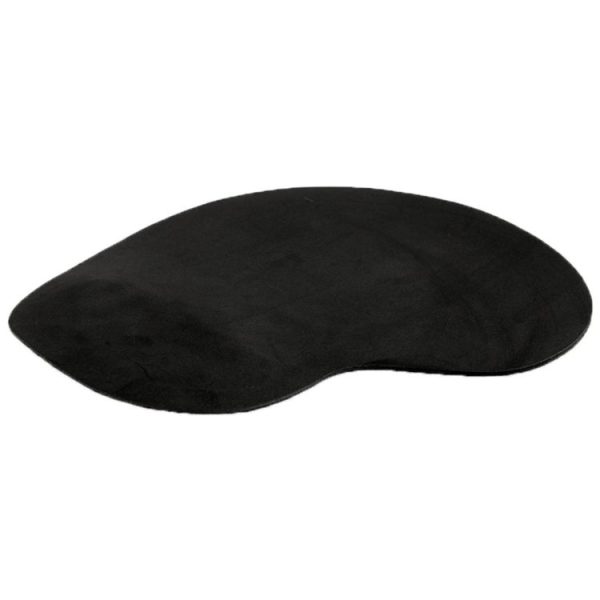 Ultra Slim Rubber Bottom & Cloth Sponge Wrist Supporter Mouse Pad (Black) - Image 3