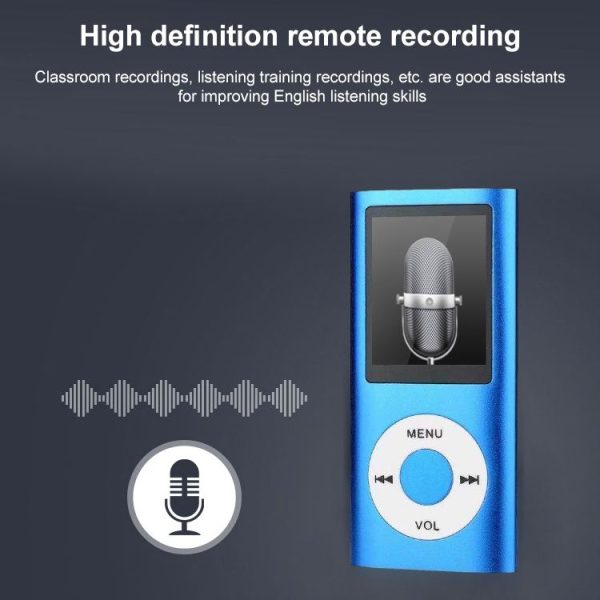 1.8 inch TFT Screen Metal MP4 Player with TF Card Slot, Support Recorder, FM Radio, E-Book and Calendar (Green) - Image 5
