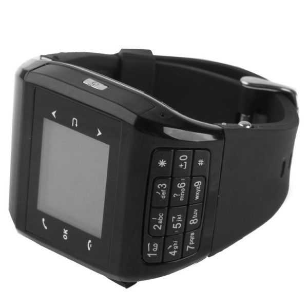 Q8 Smart Watch Phone, Silica Gel Belt Design, Bluetooth / FM Radio, Dual SIM, Network: 2G (Black) - Image 3
