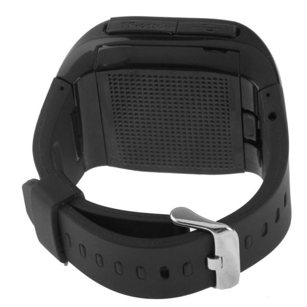 Q8 Smart Watch Phone, Silica Gel Belt Design, Bluetooth / FM Radio, Dual SIM, Network: 2G (Black) - Image 4