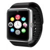 GT08 Smart Watch 1.54 inch TFT LCD Capacitive Touch Screen Watch Phone, Support 0.3MP Camera / Bluetooth V3.0 / NFC / GSM (Black + Silver)