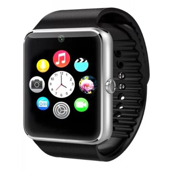 GT08 Smart Watch 1.54 inch TFT LCD Capacitive Touch Screen Watch Phone, Support 0.3MP Camera / Bluetooth V3.0 / NFC / GSM (Black + Silver)