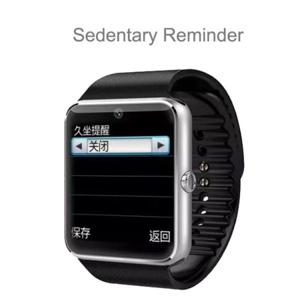 GT08 Smart Watch 1.54 inch TFT LCD Capacitive Touch Screen Watch Phone, Support 0.3MP Camera / Bluetooth V3.0 / NFC / GSM (Black + Silver) - Image 14