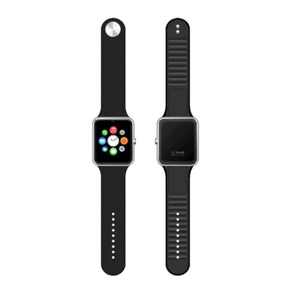 GT08 Smart Watch 1.54 inch TFT LCD Capacitive Touch Screen Watch Phone, Support 0.3MP Camera / Bluetooth V3.0 / NFC / GSM (Black + Silver) - Image 4