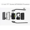 GT08 Smart Watch 1.54 inch TFT LCD Capacitive Touch Screen Watch Phone, Support 0.3MP Camera / Bluetooth V3.0 / NFC / GSM (Black + Silver) - Image 6