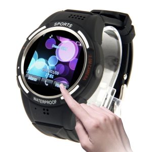 TW320 Smart Watch Phone, IP54 Waterproof / Sport Health Management / Pedometer / Camera (Black)