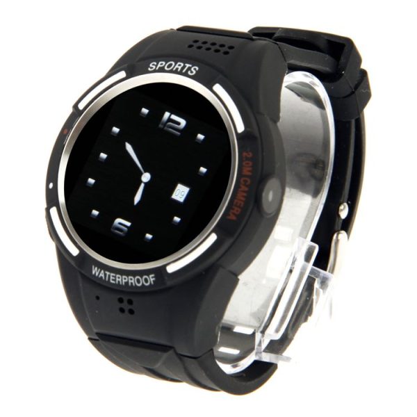 TW320 Smart Watch Phone, IP54 Waterproof / Sport Health Management / Pedometer / Camera (Black) - Image 3
