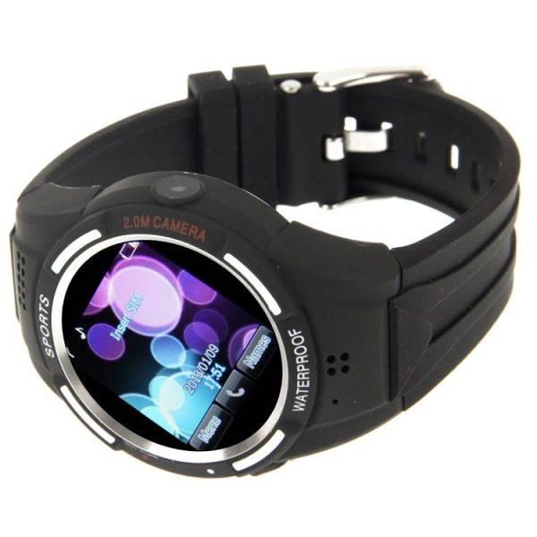 TW320 Smart Watch Phone, IP54 Waterproof / Sport Health Management / Pedometer / Camera (Black) - Image 5