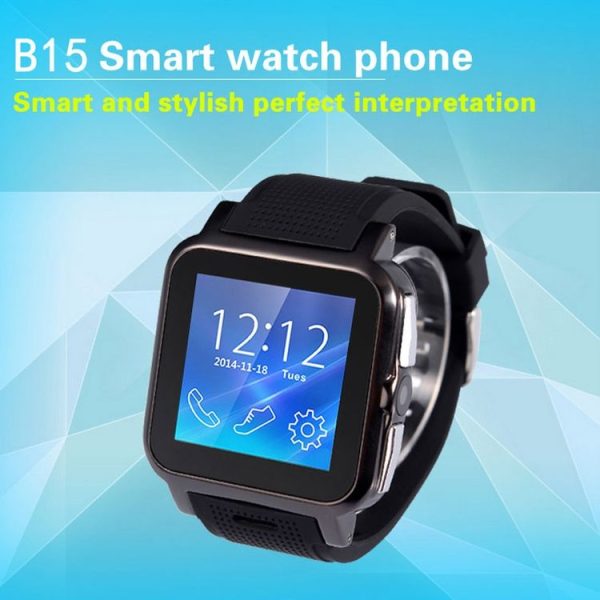 B15 GSM Smart Watch Phone, Bluetooth / Pedometer / Reminding / Remote Camera / 2.0MP Camera, Network: 2G (Black) - Image 14