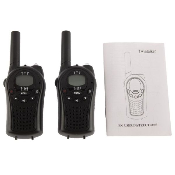 2 PCS T-668 400-470MHz 1.0 inch LCD 8 / 20 / 22CHS Walkie Talkie Set - Image 6