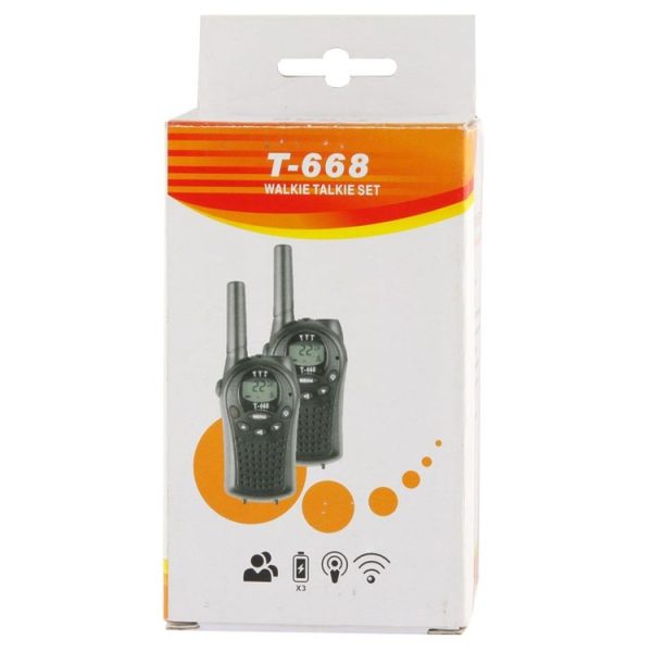 2 PCS T-668 400-470MHz 1.0 inch LCD 8 / 20 / 22CHS Walkie Talkie Set - Image 7