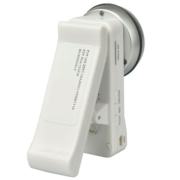 K3 Clip Style 180 Degree Rotation H.264 1080P WiFi Video Camera (White) - Image 3