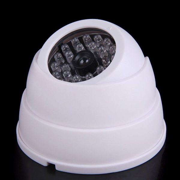 Realistic Looking Dummy Security CCTV Camera with Flashing Red LED (White) - Image 4