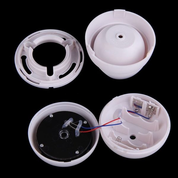 Realistic Looking Dummy Security CCTV Camera with Flashing Red LED (White) - Image 6