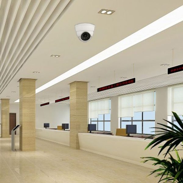 Realistic Looking Dummy Security CCTV Camera with Flashing Red LED (White) - Image 8