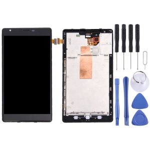 LCD Display + Touch Panel with Frame for Nokia Lumia 1520 (Black)