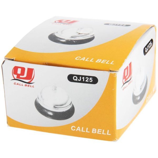 Stainless Steel Bell for Coffee House / Bar / Kitchen Hotel Service Call, QJ125 (Silver) - Image 6