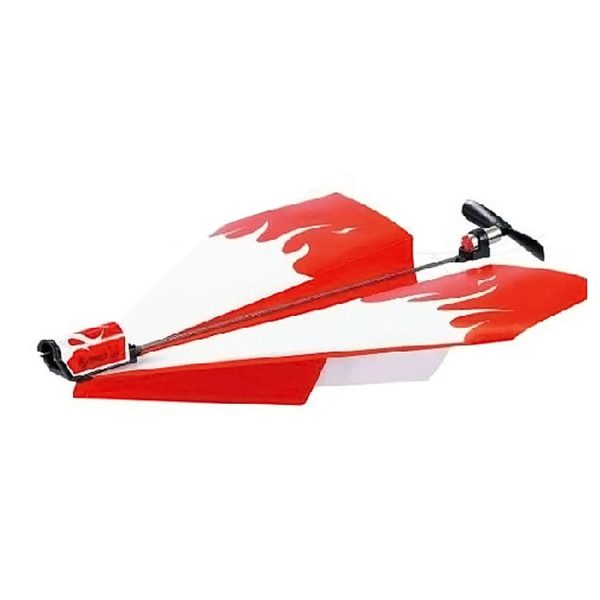 DIY Creative Power Up Airplane Rechargeable Airplane Electric Paper Airplane for Kids (Red) - Image 2