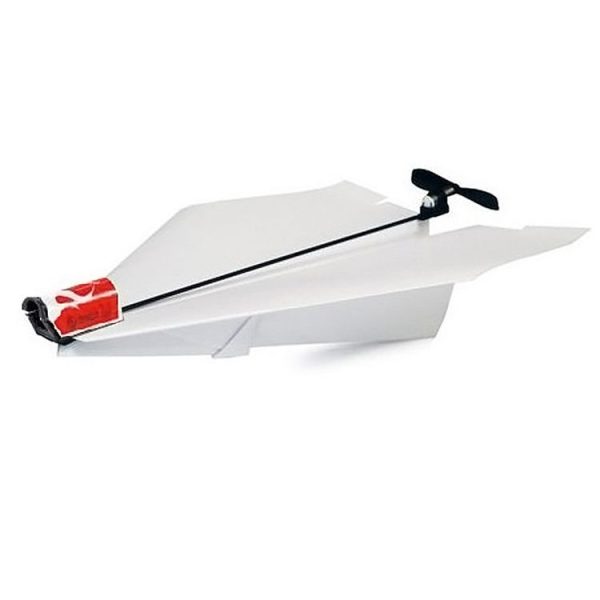 DIY Creative Power Up Airplane Rechargeable Airplane Electric Paper Airplane for Kids (Red) - Image 3