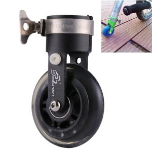 OQSPORT Folding Bicycle Auxiliary Wheel Booster Wheel (Black)