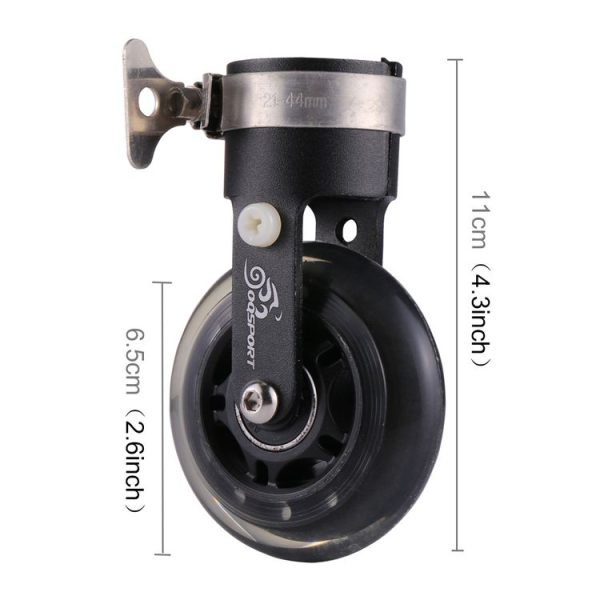 OQSPORT Folding Bicycle Auxiliary Wheel Booster Wheel (Black) - Image 2