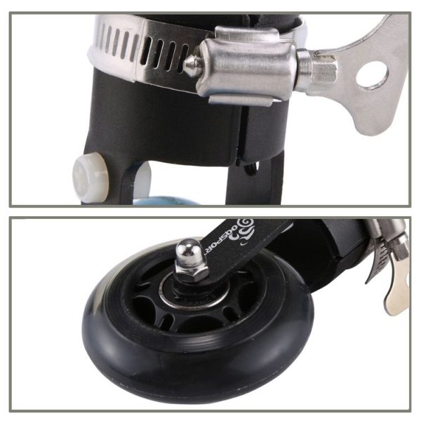 OQSPORT Folding Bicycle Auxiliary Wheel Booster Wheel (Black) - Image 4