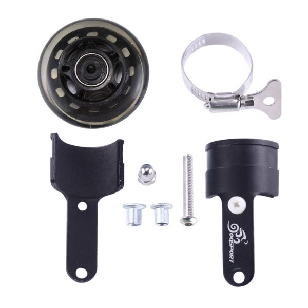 OQSPORT Folding Bicycle Auxiliary Wheel Booster Wheel (Black) - Image 5