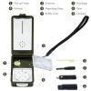 10 in 1 (Thermometer, Hygrometer, LED light, Reflector, Spirit level, Compass, Whistle, Flint, Magnifier, Ruler) Multi-Function Portable Compass - Image 4