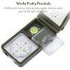 10 in 1 (Thermometer, Hygrometer, LED light, Reflector, Spirit level, Compass, Whistle, Flint, Magnifier, Ruler) Multi-Function Portable Compass - Image 5