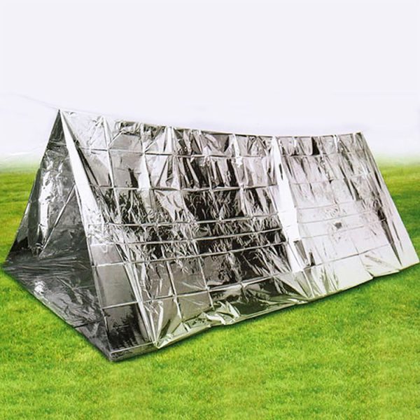 Outdoor Solutions Survival Emergency 2 People Shelter Tent (Silver)