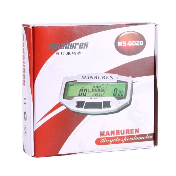 Multifunction LCD Display Cycle Computer Odometer Speedometer (MS-602B) (Silver) - Image 6