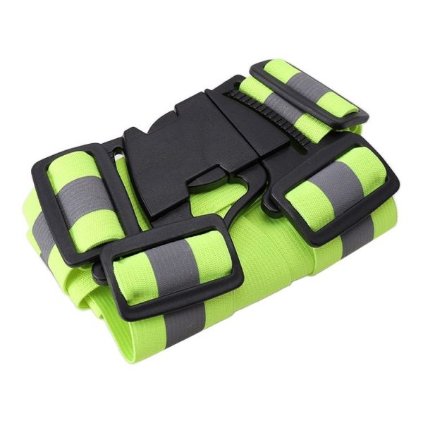 Night Riding Running Flexible Reflective Safety Vest (Black) - Image 5