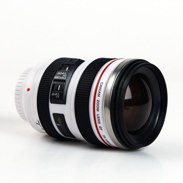 400ML Camera Lens Cup Mug Caniam EF 24-105mm F4 Filter Cup for Coffee Milk Water as Gift (White) - Image 3