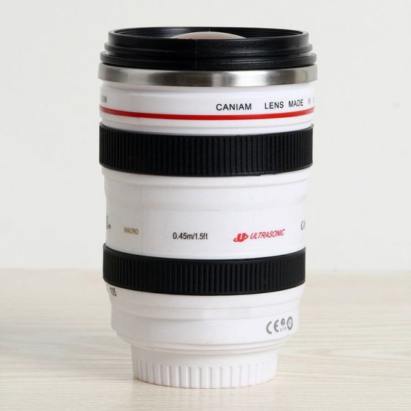 400ML Camera Lens Cup Mug Caniam EF 24-105mm F4 Filter Cup for Coffee Milk Water as Gift (White) - Image 5