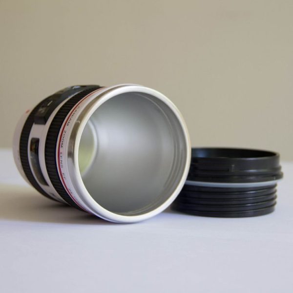 400ML Camera Lens Cup Mug Caniam EF 24-105mm F4 Filter Cup for Coffee Milk Water as Gift (White) - Image 6