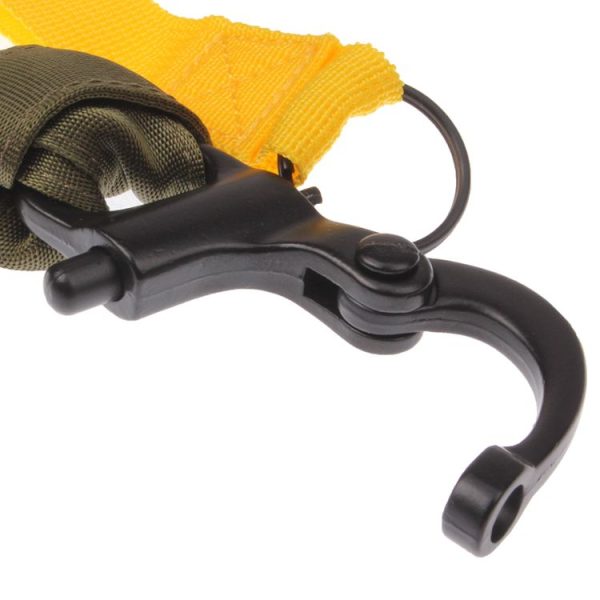 Breakaway Safety Lanyard Strap Rope / Quick Release Buckle Safety Rope / Helicopter Insurance Rope (Army Green) - Image 5