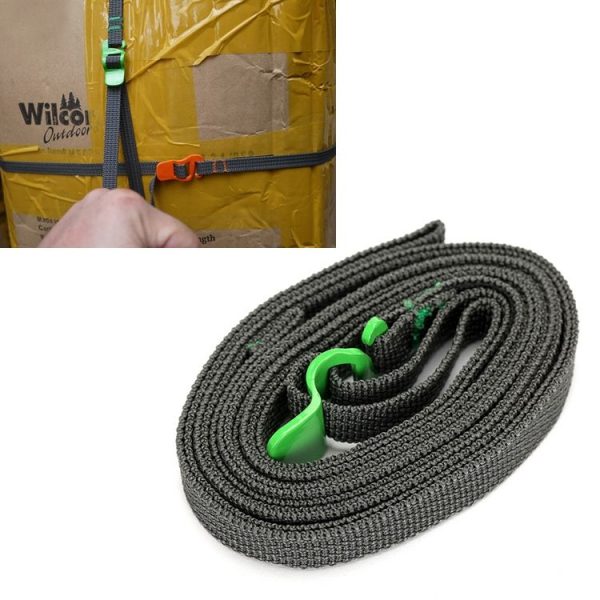 Outdoor Quick Untie Strapping Tape Rope / Backpack Packing Tape (Green)