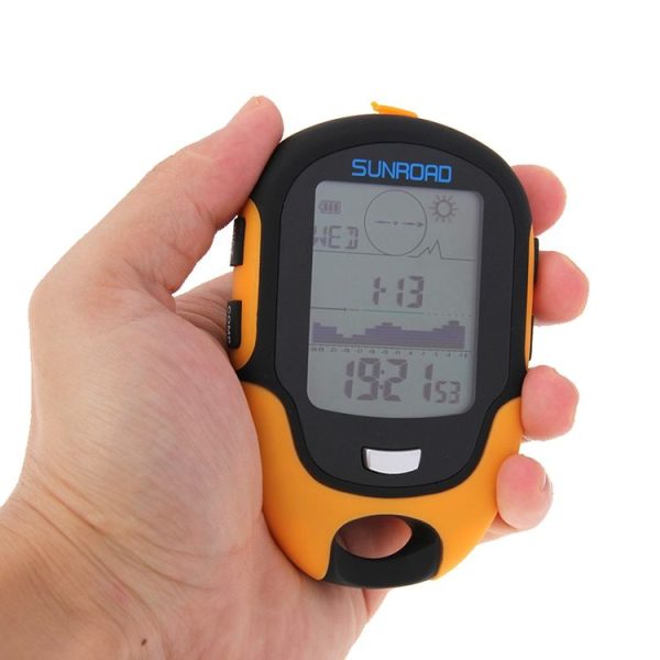 SUNROAD Multifunction LCD Digital Altimeter with Compass & Barometer & Thermometer & Hygrometer & Weather Forecast & LED Torch and Clock - Image 8